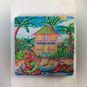 Mermaid Ocean Beach Coaster Set
